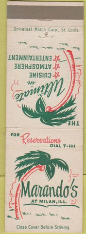 Matchbook Cover - Marando's Restaurant Milan IL