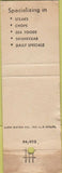 Matchbook Cover - Captain's Den Ebbtide Los Angeles NV WORN
