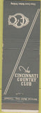 Matchbook Cover - Cincinnati Country Club OH