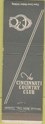 Matchbook Cover - Cincinnati Country Club OH