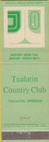 Matchbook Cover - Tualatin Country Club Tualatin OR