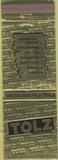 Matchbook Cover - Tolz Realtor Cape May NJ
