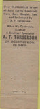 Matchbook Cover - Torgerson Real Estate no town WEAR
