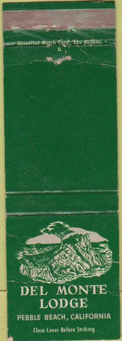 Matchbook Cover - Del Monte Lodge Pebble Beach CA