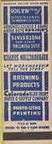 Matchbook Cover - Colorado Blue Print Paper Denver CO