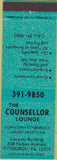 Matchbook Cover - Counsellor Lounge Pittsburgh PA