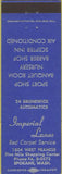 Matchbook Cover - Imperial Bowling Lanes Spokane WA
