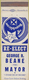 Matchbook Cover - Vote George Beane Mayor Republican