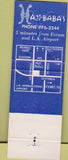 Matchbook Cover - Haji Baba's Restaurant Inglewood CA
