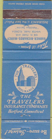 Matchbook Cover - Travelers Insurance Varner Winter Park FL
