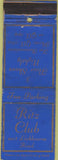 Matchbook Cover - Ritz Club 1930s Night Club no town