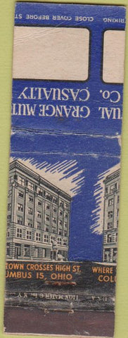 Matchbook Cover - Grange Insurance Columbus OH off center