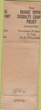 Matchbook Cover - Grange Insurance Columbus OH off center