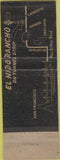 Matchbook Cover - El Nido Rancho Lafayette Ca windmill