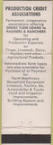 Matchbook Cover - Farmer Rancher Credit Bank San Jose CA ERROR