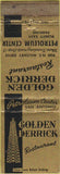 Matchbook Cover - Golden Oil Derrick Restaurant San Antonio TX