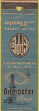Matchbook Cover - Oilmaster Pumps Los Nietos CA derrick