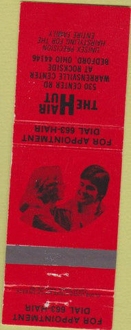 Matchbook Cover - The Hair Hut Bedford OH