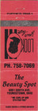 Matchbook Cover - The Beauty Spot Salon Youngstown OH