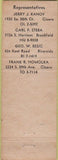 Matchbook Cover - Home Bureau Insurance Cicero IL telephone