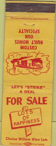 Matchbook Cover - Ralph Weaver Realtor Santa Clara CA POOR