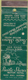 Matchbook Cover - Pacific Shores Hotel Pacific Beach CA WEAR