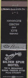 Matchbook Cover - Silver Spur Motel Burns OR