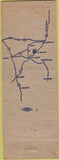 Matchbook Cover - The Pines Restaurant Mt Gilead OH WORN