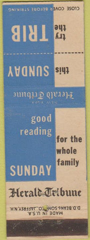 Matchbook Cover - Sunday Herald Tribule New York NY