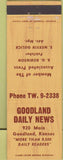 Matchbook Cover - Goodland Daily News Goodland KS
