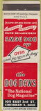 Matchbook Cover - The Dog News Newspaper Cincinatti OH