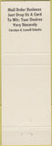 Matchbook Cover - Read the New York Mirror Newspaper NY