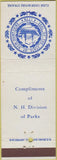 Matchbook Cover - Seal of New Hampshire Parks NH