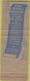 Matchbook Cover - Clean Coverall Supply Co St Louis MO