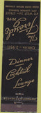 Matchbook Cover - The Fireside Inn Restaurant no town