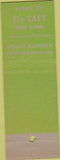 Matchbook Cover - Taft Hotel New York NY Radio City