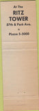 Matchbook Cover - Charterhouse Restaurant New York NY