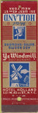 Matchbook Cover - Ye Windmill Restaurant New York NY