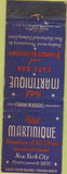 Matchbook Cover - Hotel Martinique Cafe New York NY