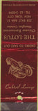 Matchbook Cover - The Lotus Chinese Restaurant New York NY