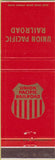 Matchbook Cover - Union Pacific Railroad UPRR