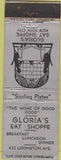 Matchbook Cover - Gloria's Eat Shoppe New York City NY