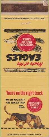 Matchbook Cover - Missouri Pacific RR Beagle Eagles