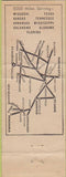 Matchbook Cover - Frisco 5000 Miles Diesel Trains 9 States