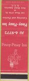 Matchbook Cover - Pinoy Pinay Inn New York City NY