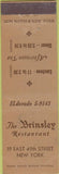 Matchbook Cover - The Brinsley Restaurant New York NY