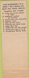 Matchbook Cover - Beaux Arts Hotel New York NY
