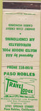 Matchbook Cover - Travel Lodge Paso Robles motel