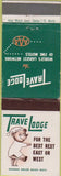 Matchbook Cover - Travel Lodge Motel no town