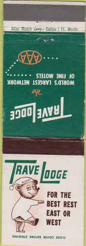 Matchbook Cover - Travel Lodge Motel no town